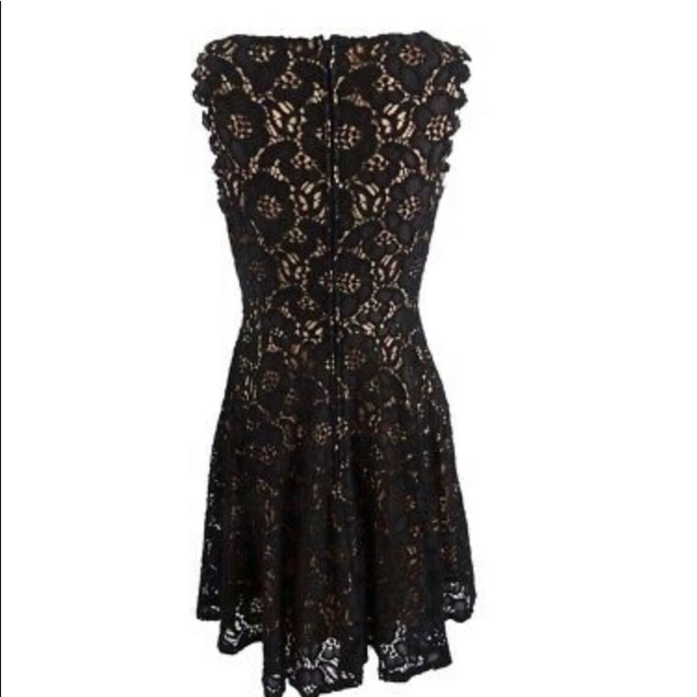 City Studio Junior’s Lace Fit & Flare Dress. - Picture 4 of 7